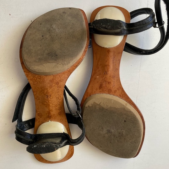 Lisa Nading Bibbette Black Sandals 37 - Picture 4 of 4